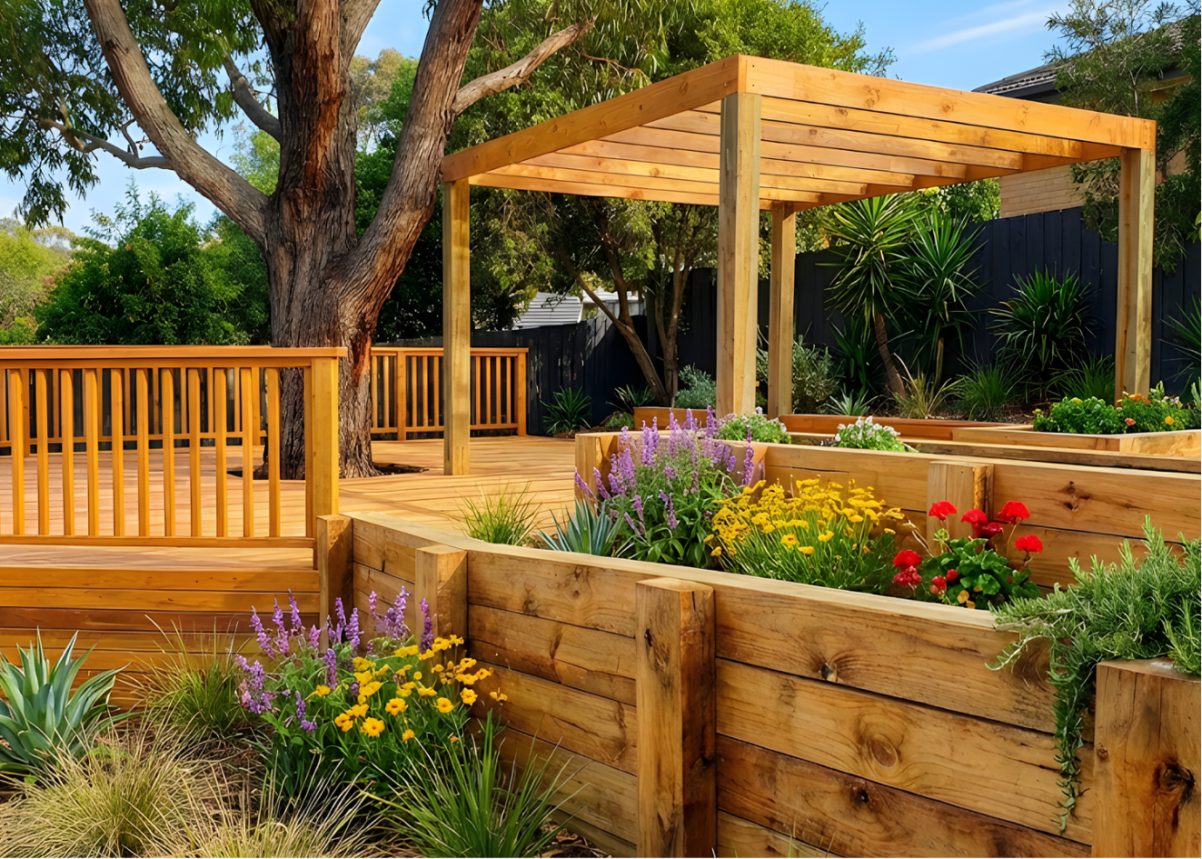 venturoli - paisagismo com madeira